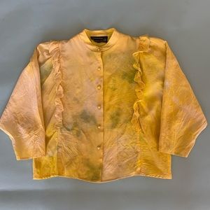 Vintage naturally dyed silk blouse